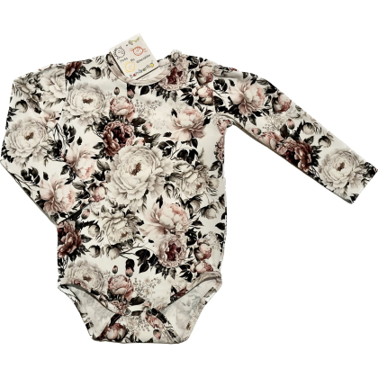 Body bawełniane z długim rękawem PEONIE -Bambarillo